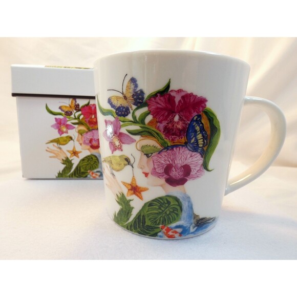 La Flora by Ron Tanovitz Boxed Mug - Decorative Bone China-Gardener-Flower Lover - Picture 7 of 10